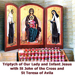 Triptych-of-Our-Lady-and-Infant-Jesus-with-St-John-of-the-Cross-and-St-Teresa-of-Avila