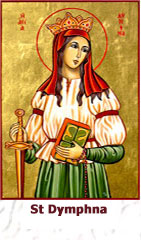 St-Dymphna-Patroness for mental and emotional disorders icon
