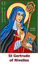 St-Gertrude-of-Nivelles-Patroness-of-Cats-icon